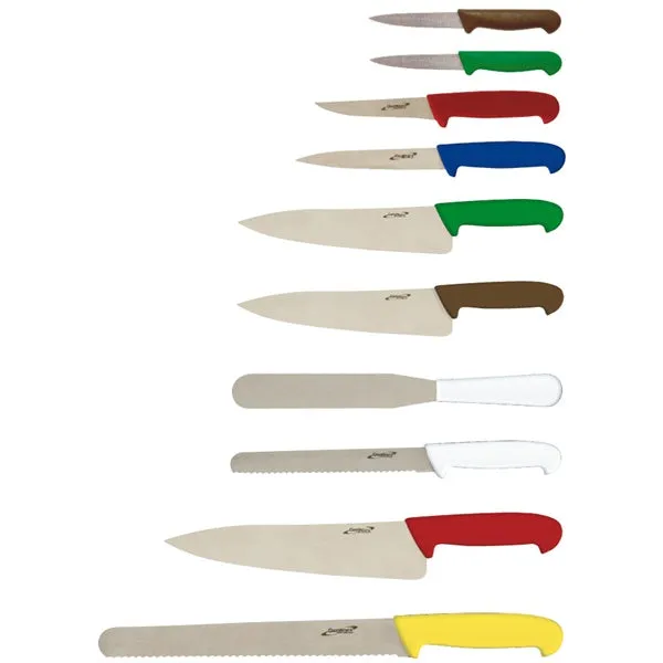 10 Piece Colour Coded Knife Set   Knife Case