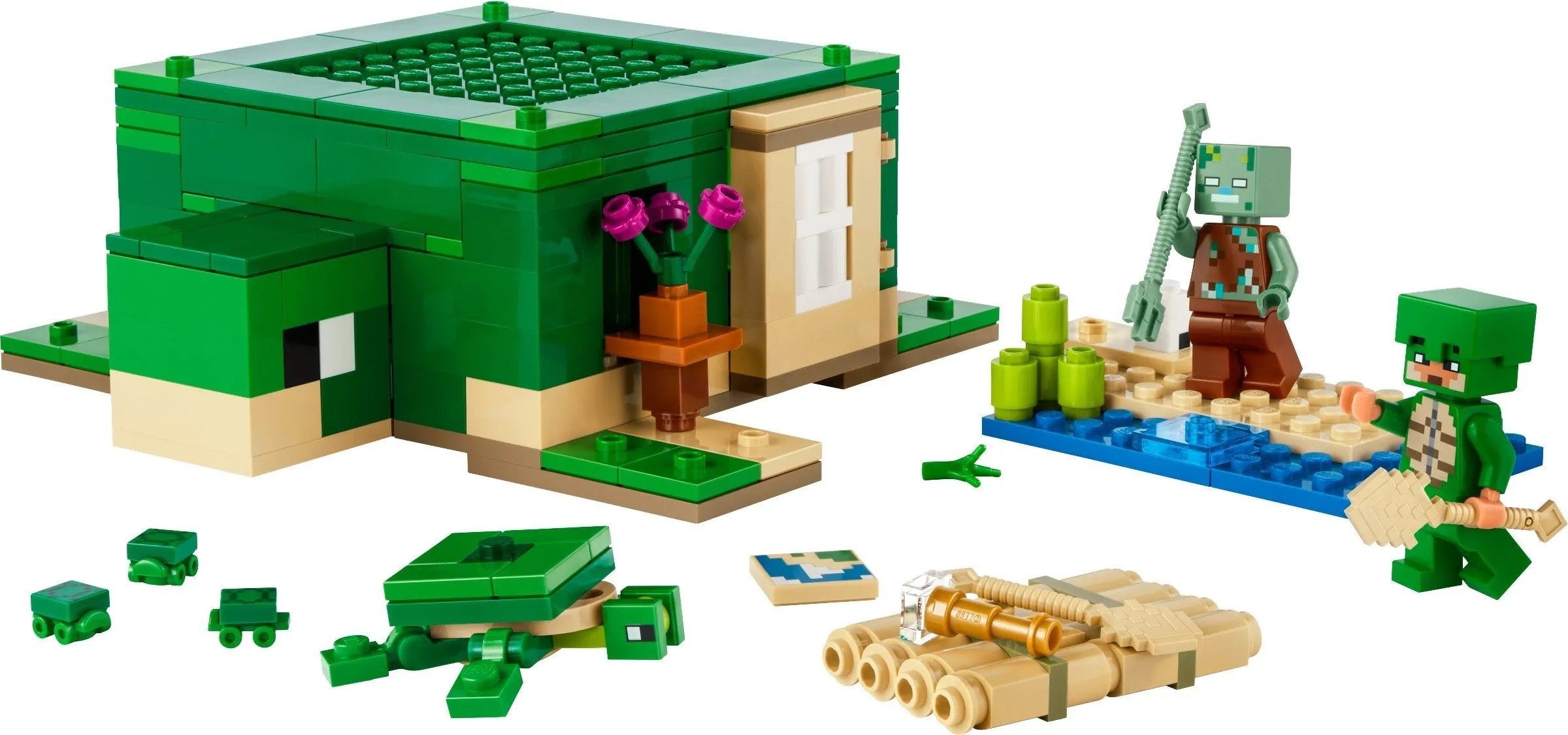 21254 LEGO Minecraft: The Turtle Beach House (Certified Complete)