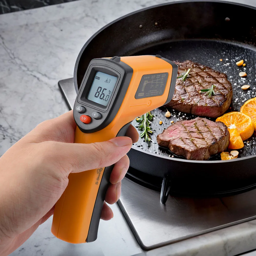 5-Star Chef Laser Infrared Thermometer | Digital Temperature Gun | Smoker Pizza BBQ