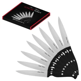 8-Piece 45" Steak Knife Set  8 German Stainless Steel Non Serrated