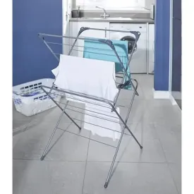Addis Concertina Graphite / Metallic Clothes Horse Airer - 2 Tier