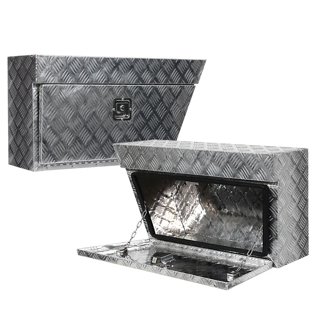 Aluminium Ute Undertray Toolbox Pair, Weather-Resistant - Giantz