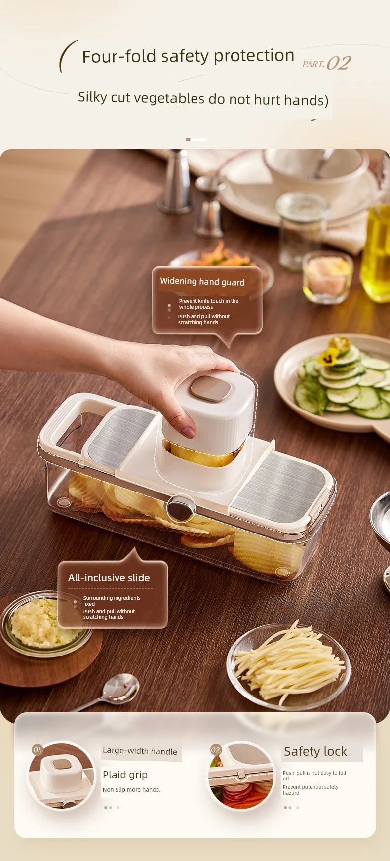 Bear New Arrival Shredded Potatoes Kitchen For Home Chopping Artifact