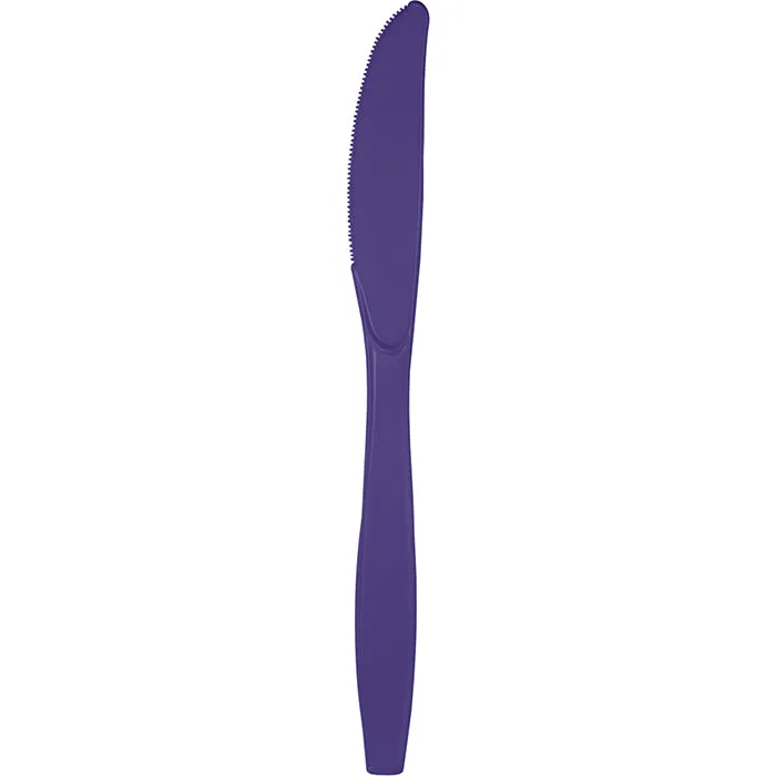 Bulk Purple Plastic Knives (288 per Case)
