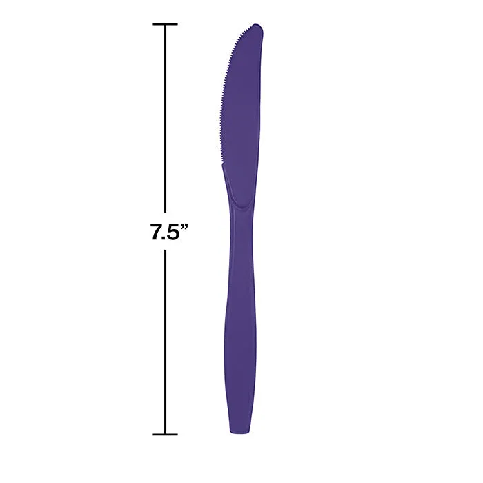 Bulk Purple Plastic Knives (288 per Case)