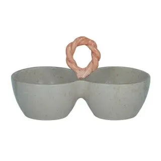 Cadiz Ceramic Double Bowl