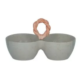 Cadiz Ceramic Double Bowl