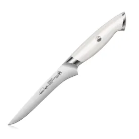 Cangshan TKSC White Series 1025538 Swedish Damasteel RWL34 Powder Steel Forged 6" Boning Knife