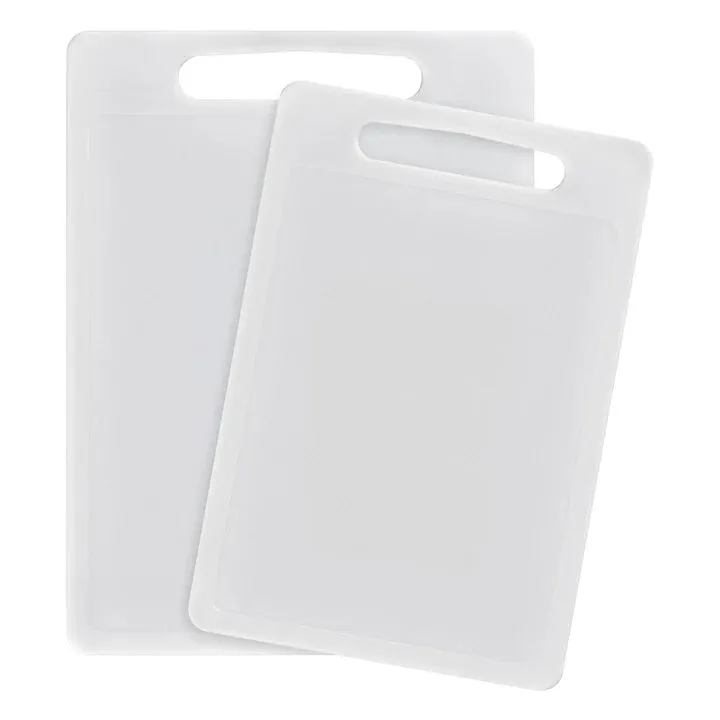 Chef Aid White Poly Chopping Board Set/2