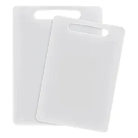 Chef Aid White Poly Chopping Board Set/2