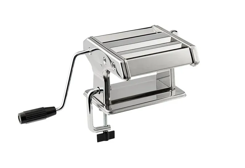 Choice Food Prep Electric Stainless Steel Hybrid Pasta Machine with 2-Speed Motor - 120V