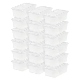 Clear Non-Latching Box 18 Pack - 6 QT