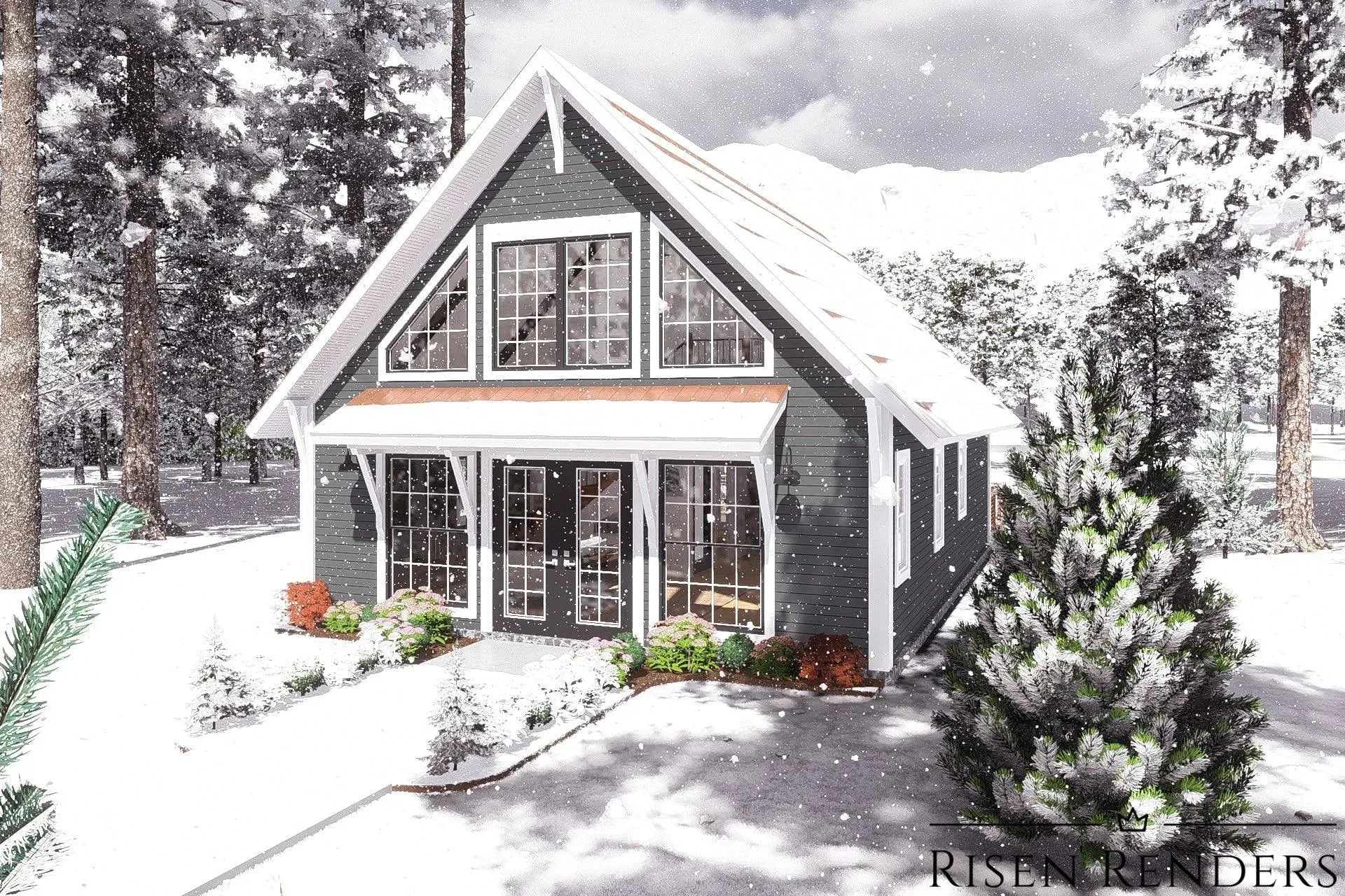 Cozy 1-Bedroom Home Plan with Versatile Space and Efficient Design