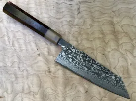 Custom Takeshi Saji R2/SG2 Damascus  Bunka 180mm - Rosewood with blonde horn
