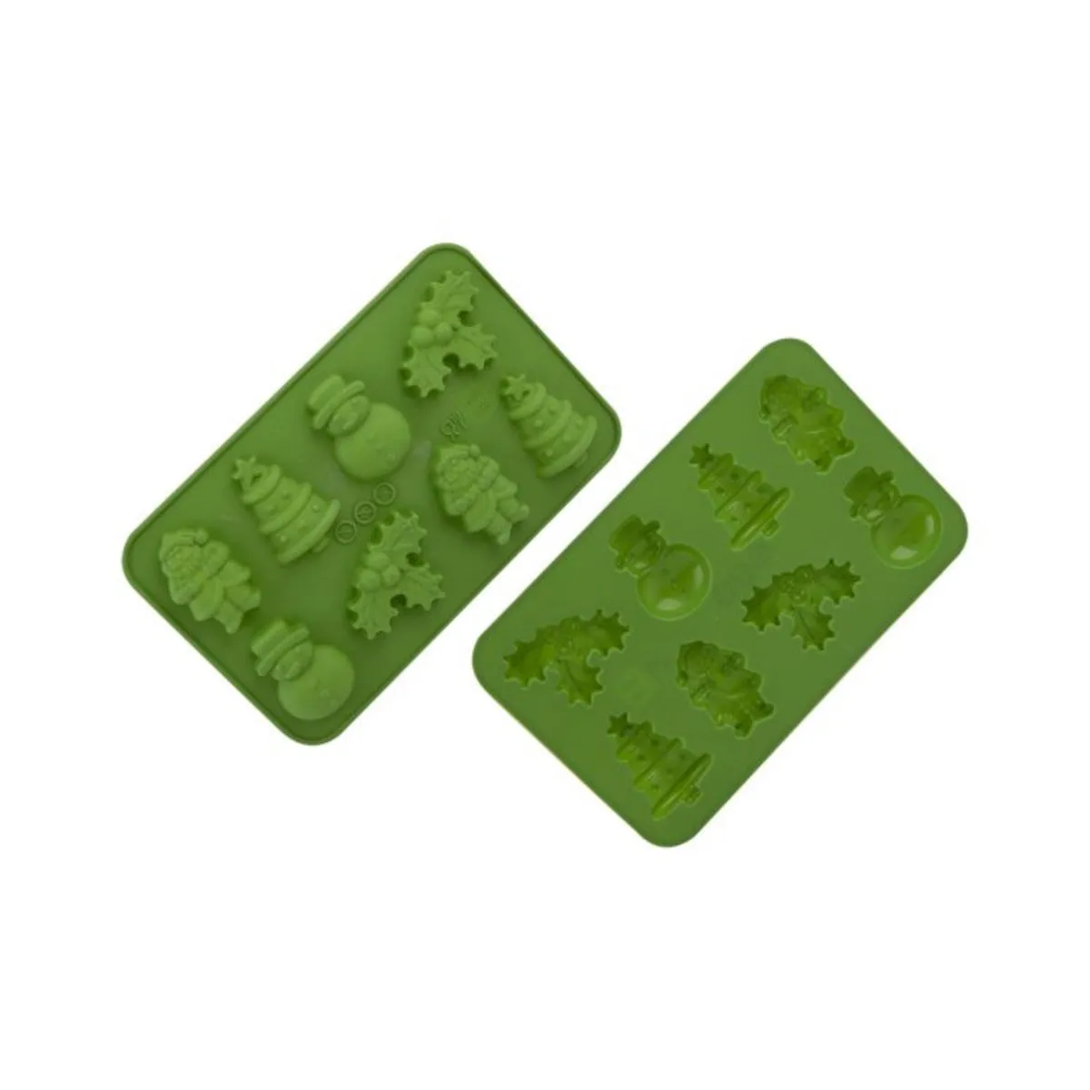 Daily Bake Christmas Silicone Chocolate Mould Green Set of 2
