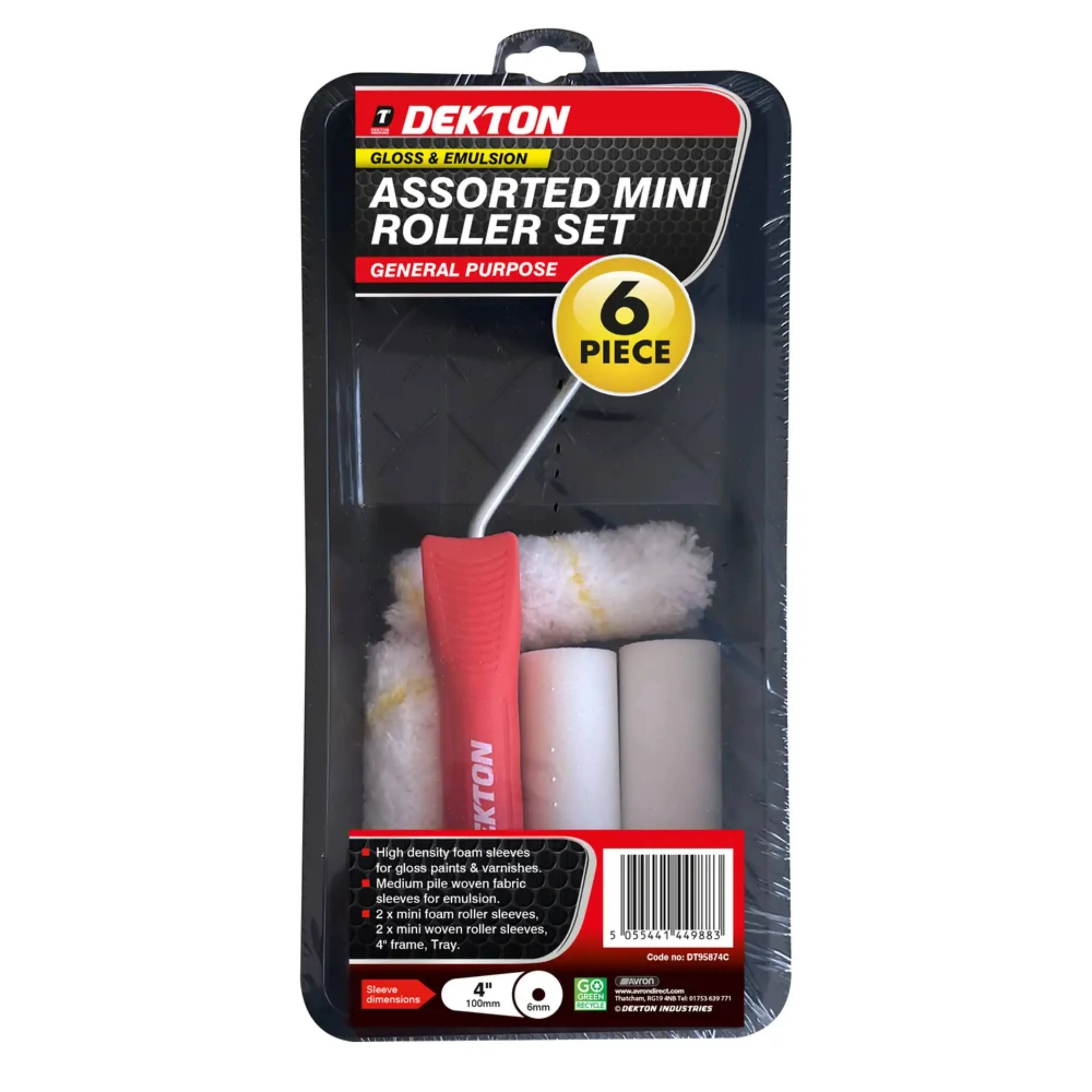 DEKTON 4" 6PC Mixed Set