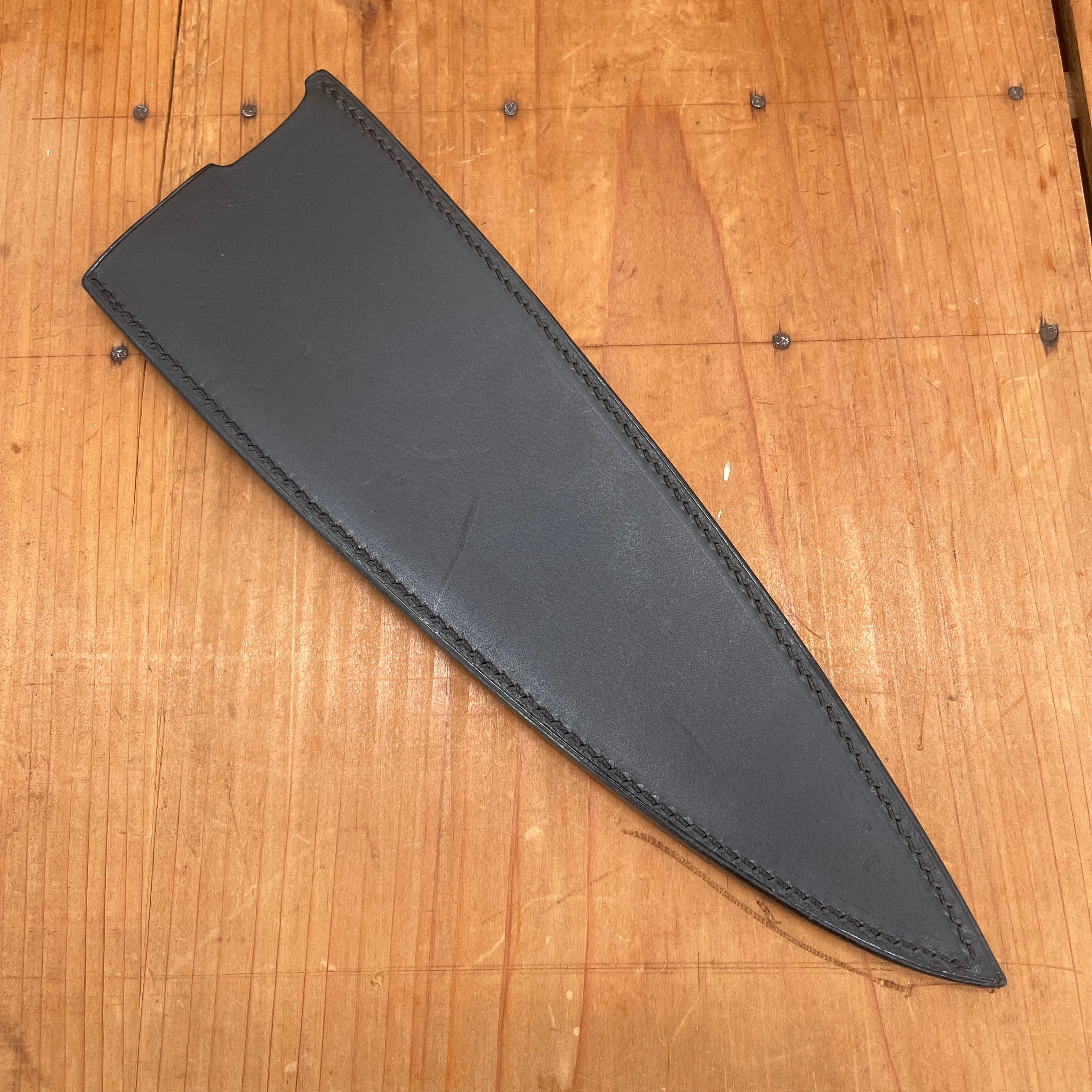 Florentine Kitchen Knives Chef Black Leather Sheath