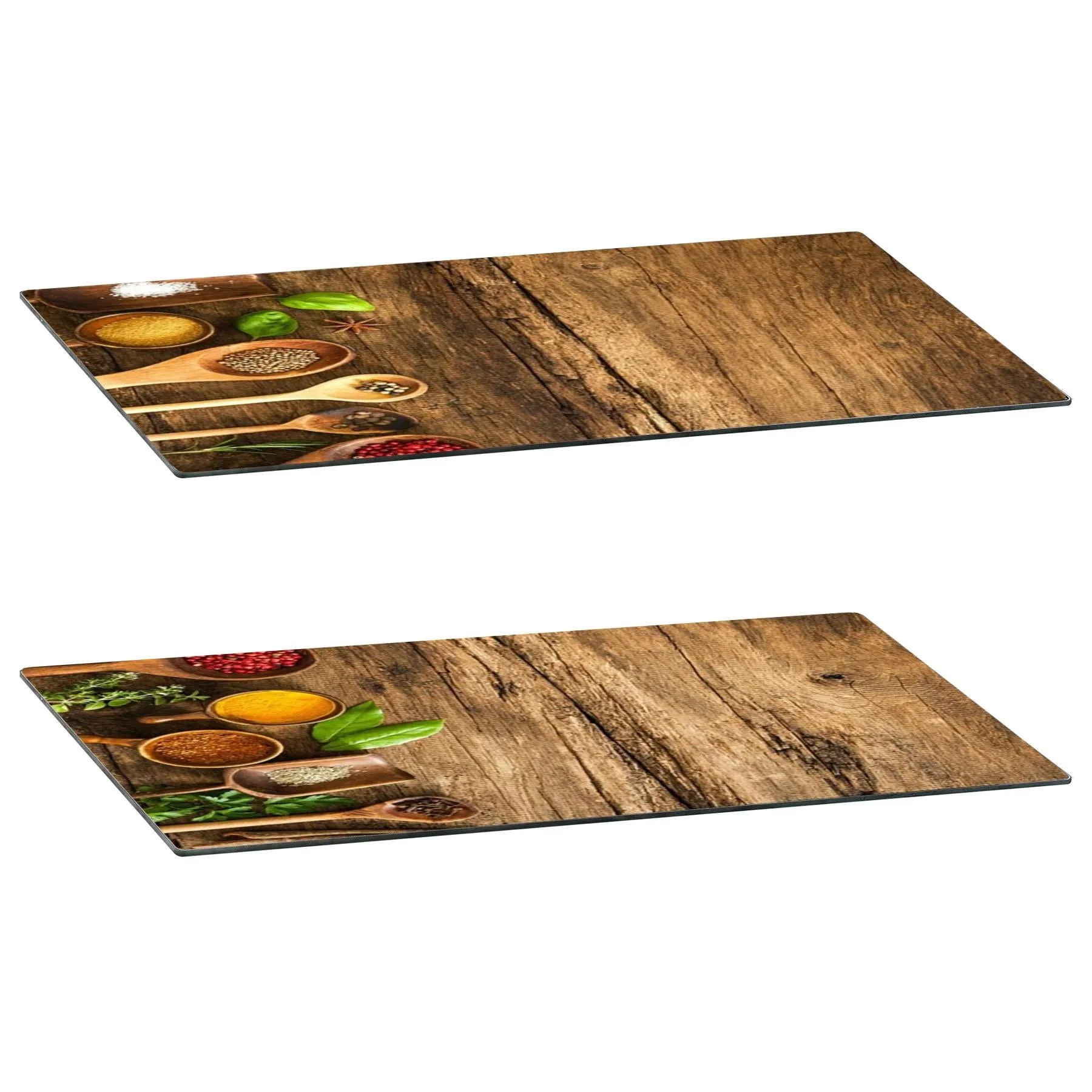 Glass Cutting Boards with Spice Design