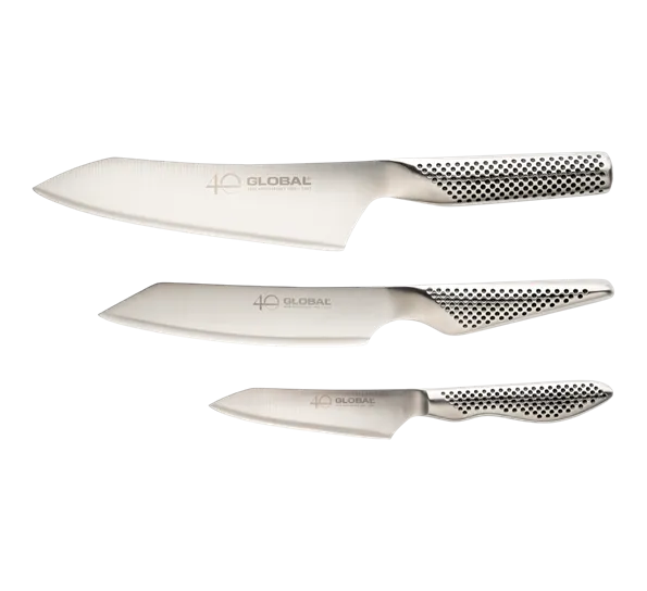 Global G-458110 AN 40th Anniversary 3 Piece Knife Set