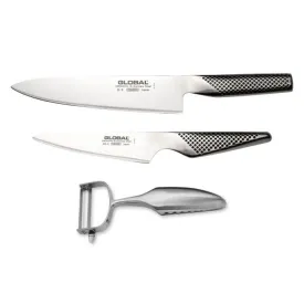 Global Knife and Peeler 3 Piece Set