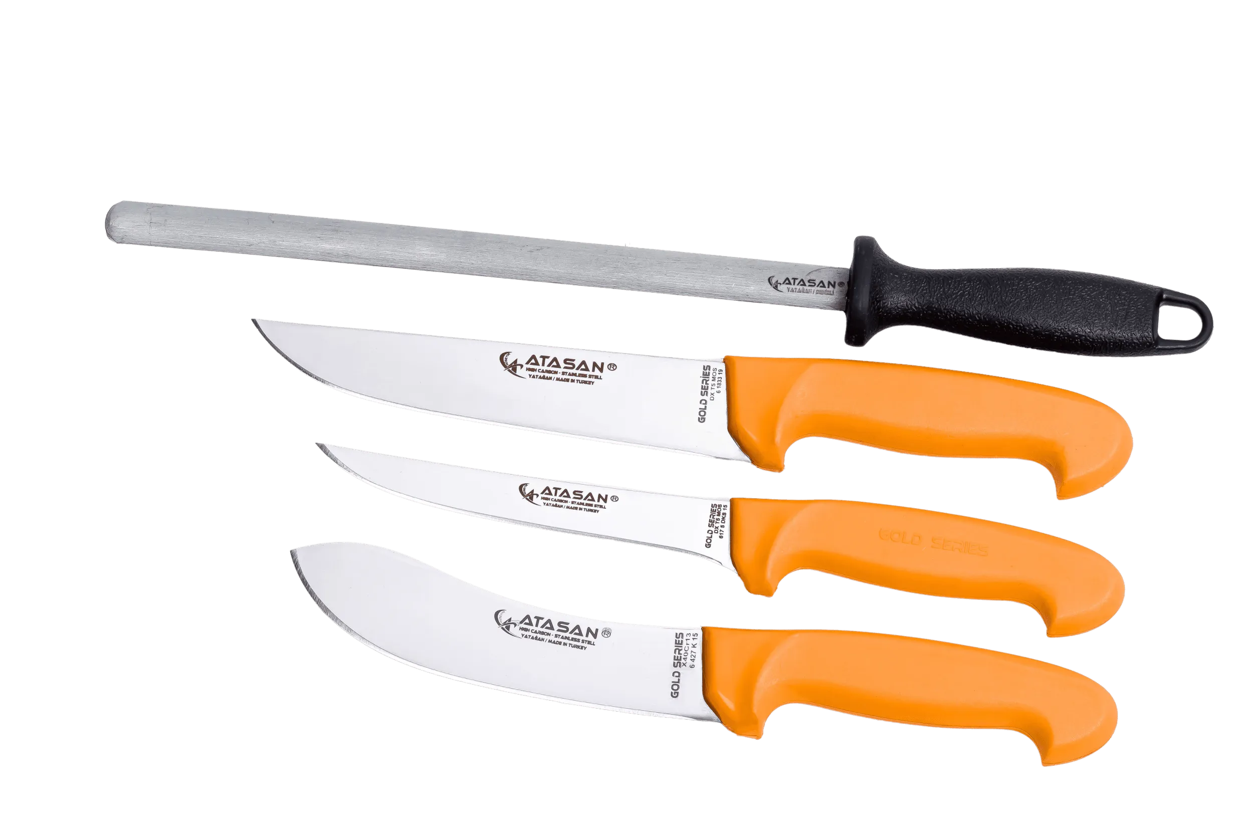 Gold Series Butcher/Kitchen Knives Set of 4 No: 3