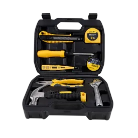 Homdum 8 Piece Hand Tool Kit Deli with Screwdrivers Pliers Wrenches Hammer Tool Kit Household Hand Tool Box For DIY And Professional Use Tool Set of 8 pcs