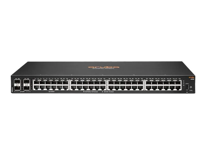 Hpe Aruba 6000 48G 4Sfp Switch - Switch - L3 - Managed - 48 X 10/100/1000   4 X Gigabit Sfp - Side To Side Airflow - Rac