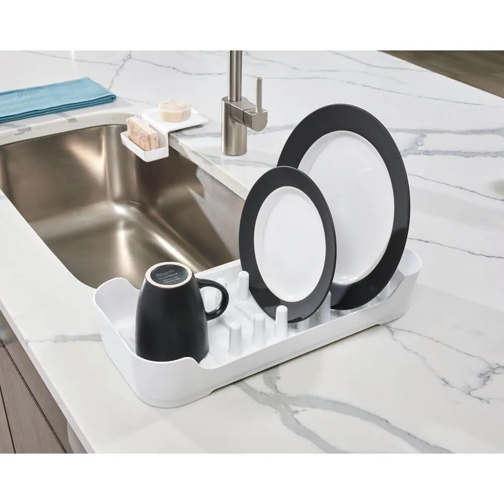 iDesign Compact Dish Rack White