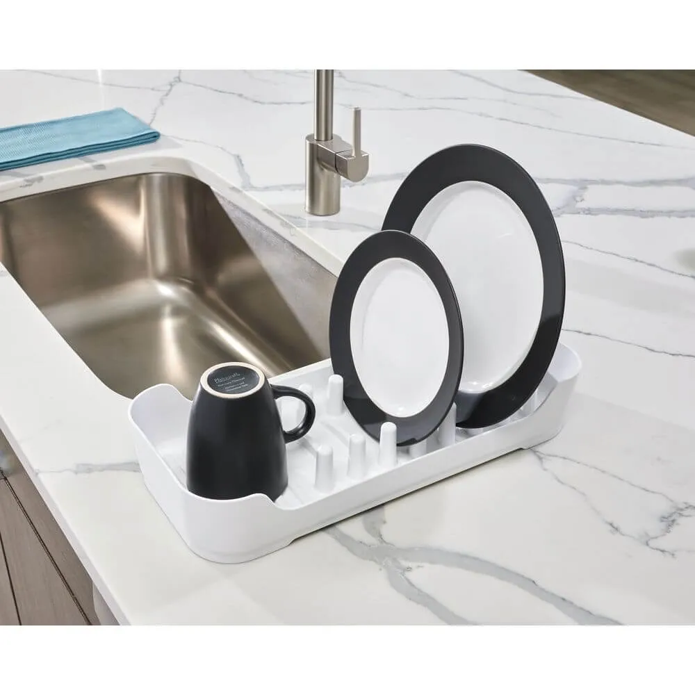 iDesign Compact Dish Rack White