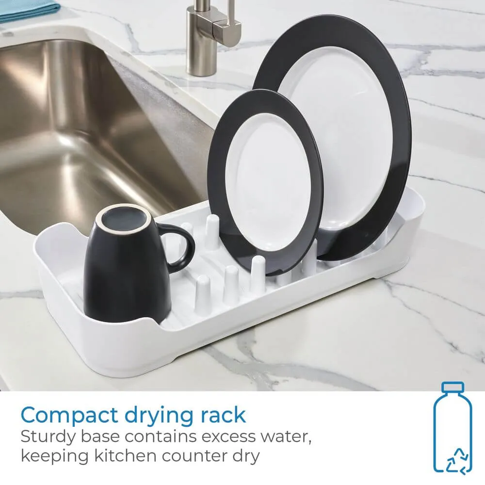 iDesign Compact Dish Rack White
