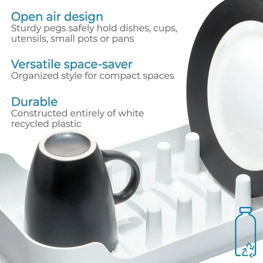 iDesign Compact Dish Rack White