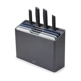 Joseph Joseph Folio Plus Knife & Board Set Grey 8 Piece