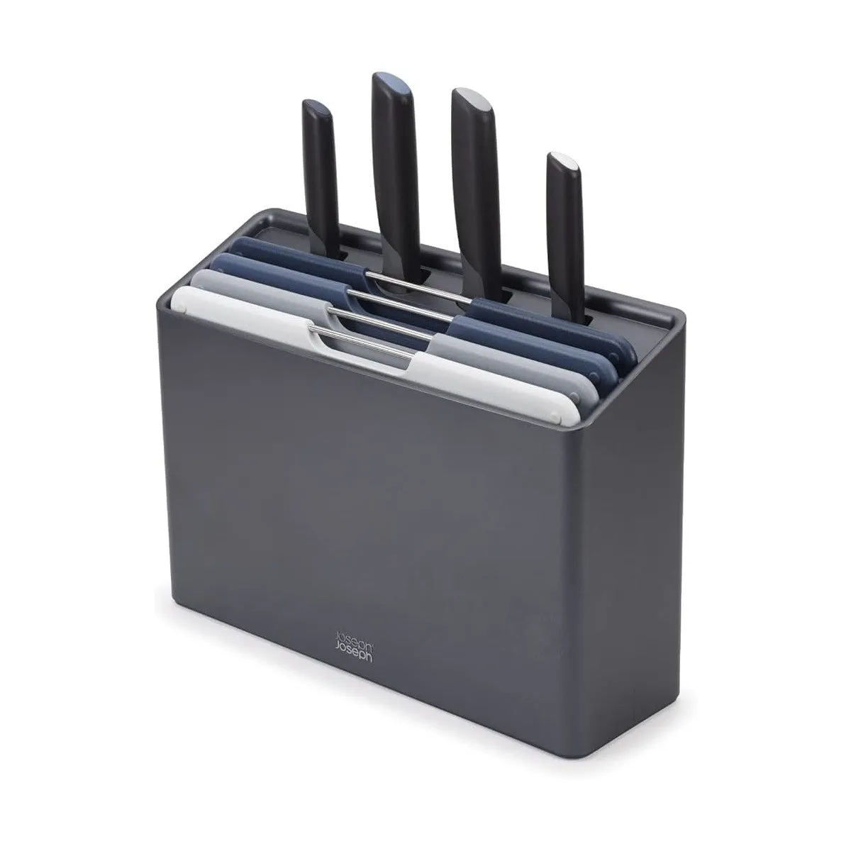 Joseph Joseph Folio Plus Knife & Board Set Grey 8 Piece