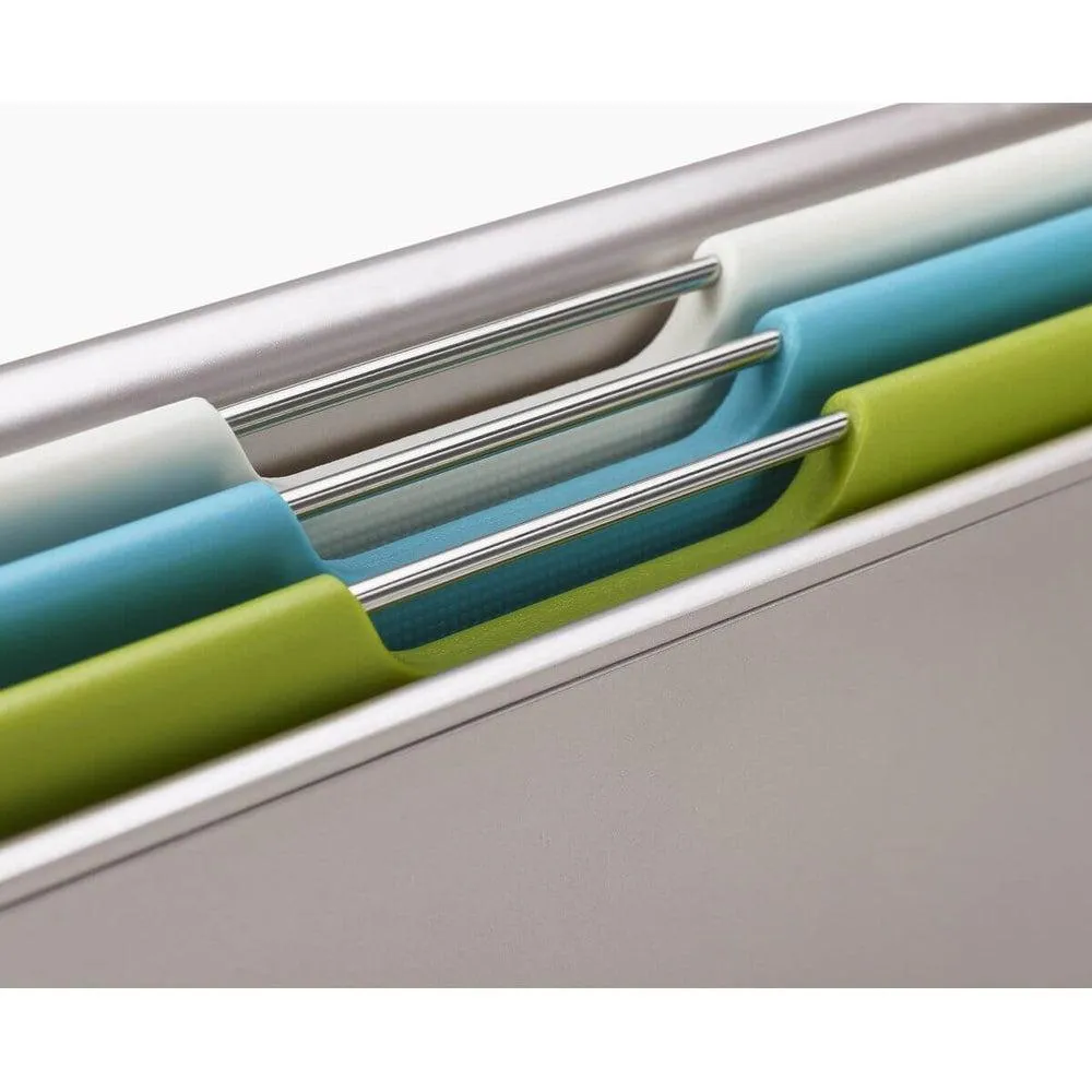 Joseph Joseph Folio Slim 3 Piece Under Shelf Chopping Board Set