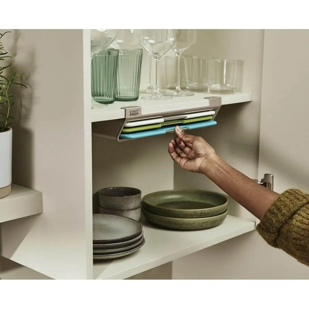 Joseph Joseph Folio Slim 3 Piece Under Shelf Chopping Board Set