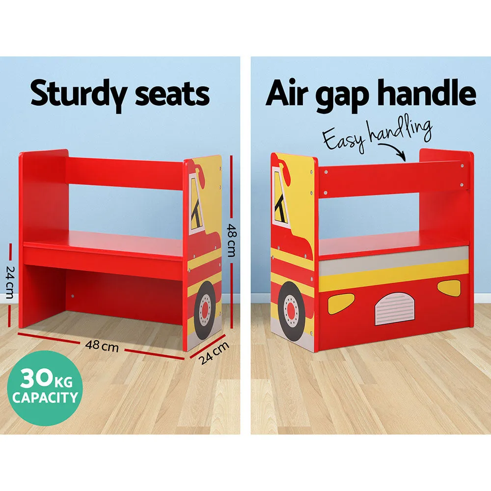 Kids Fire Truck Table & Chair Set