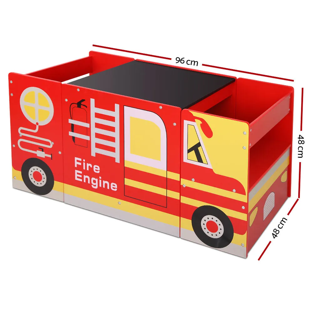 Kids Fire Truck Table & Chair Set