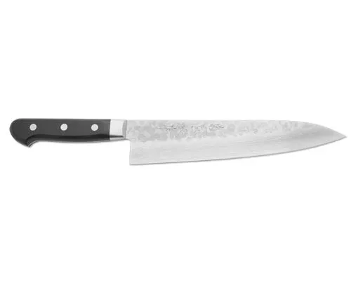 Kikuichi WGAD Elite Warikomi Damascus Tsuchime Knife 240mm Gyuto