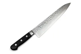 Kikuichi WGAD Elite Warikomi Damascus Tsuchime Knife 240mm Gyuto