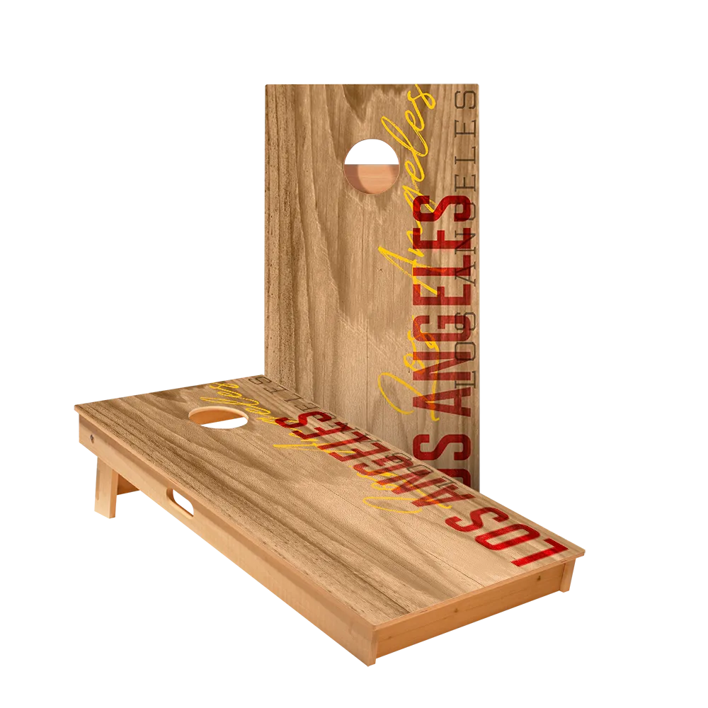 Los Angeles Red Campus Gameday Star Cornhole Boards