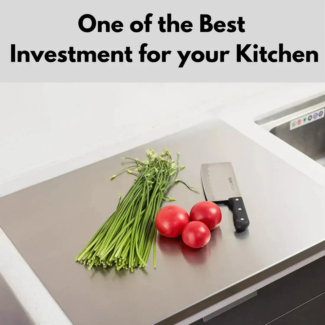 Multifunctional Stainless Steel Cutting and chopping Board