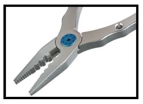 P-Line 6.5” Aluminum Fishing Pliers With Holster Silver PAP65-SBD