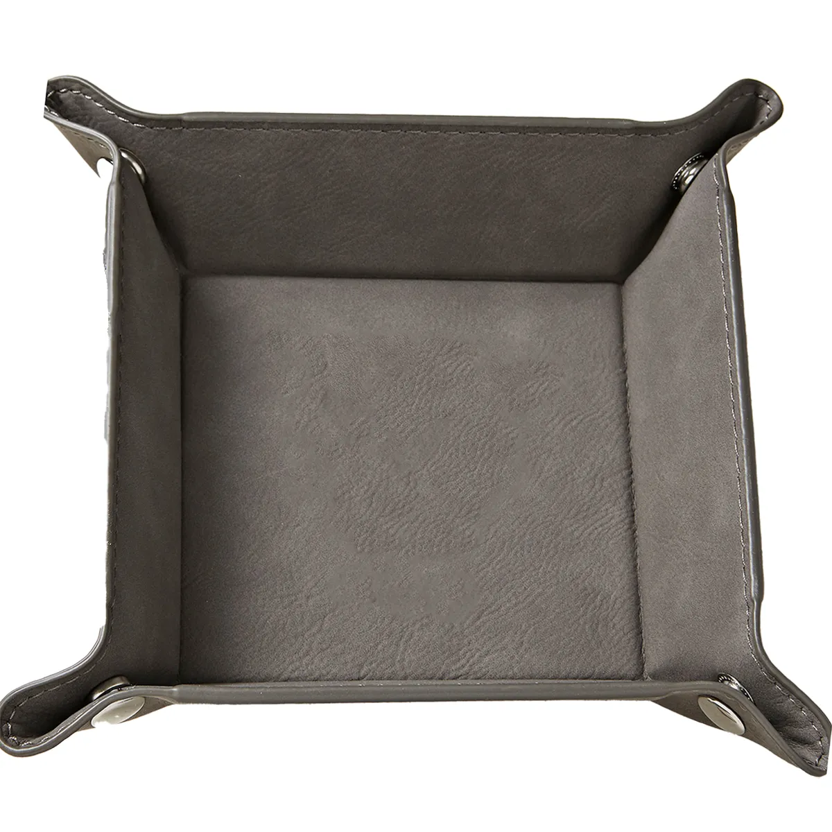 Personalized Gray Snap Up Tray