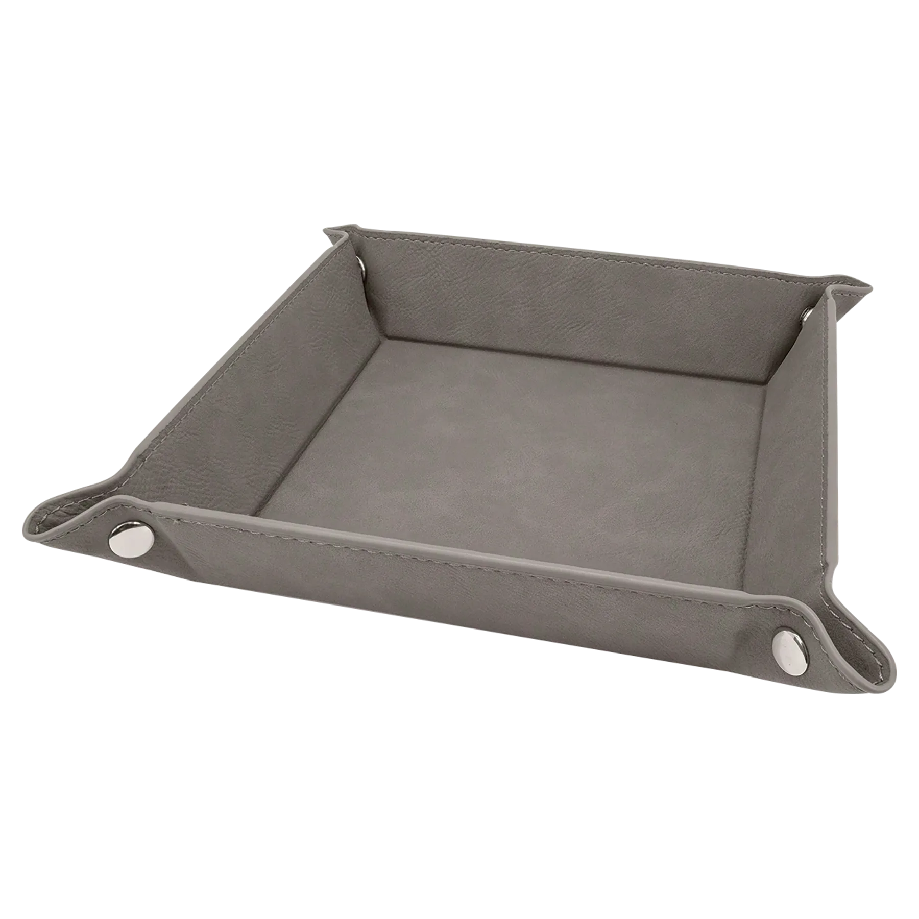 Personalized Gray Snap Up Tray