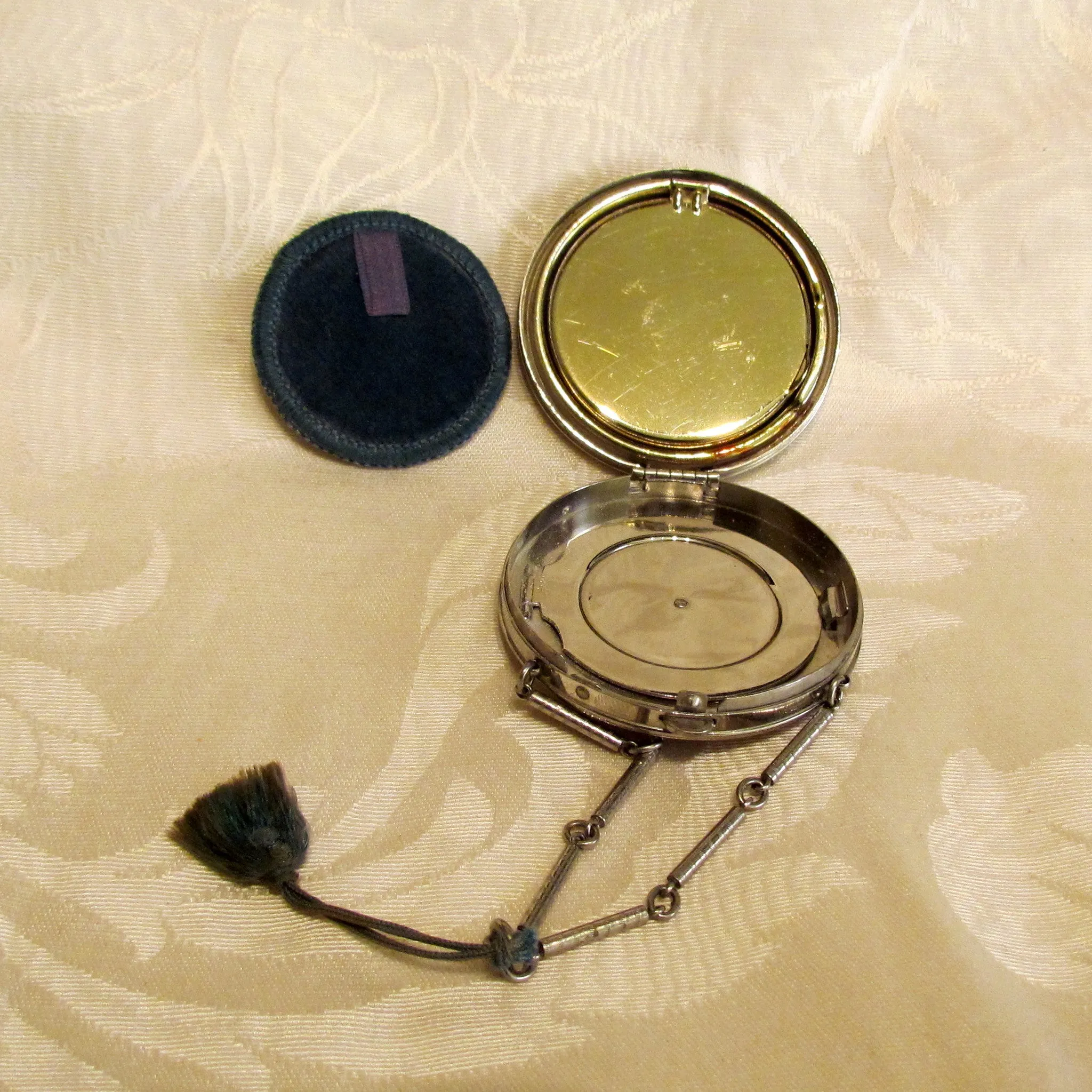 Richard Hudnut Deauville Compact Purse 1920s Powder And Rouge Compact In Original Box