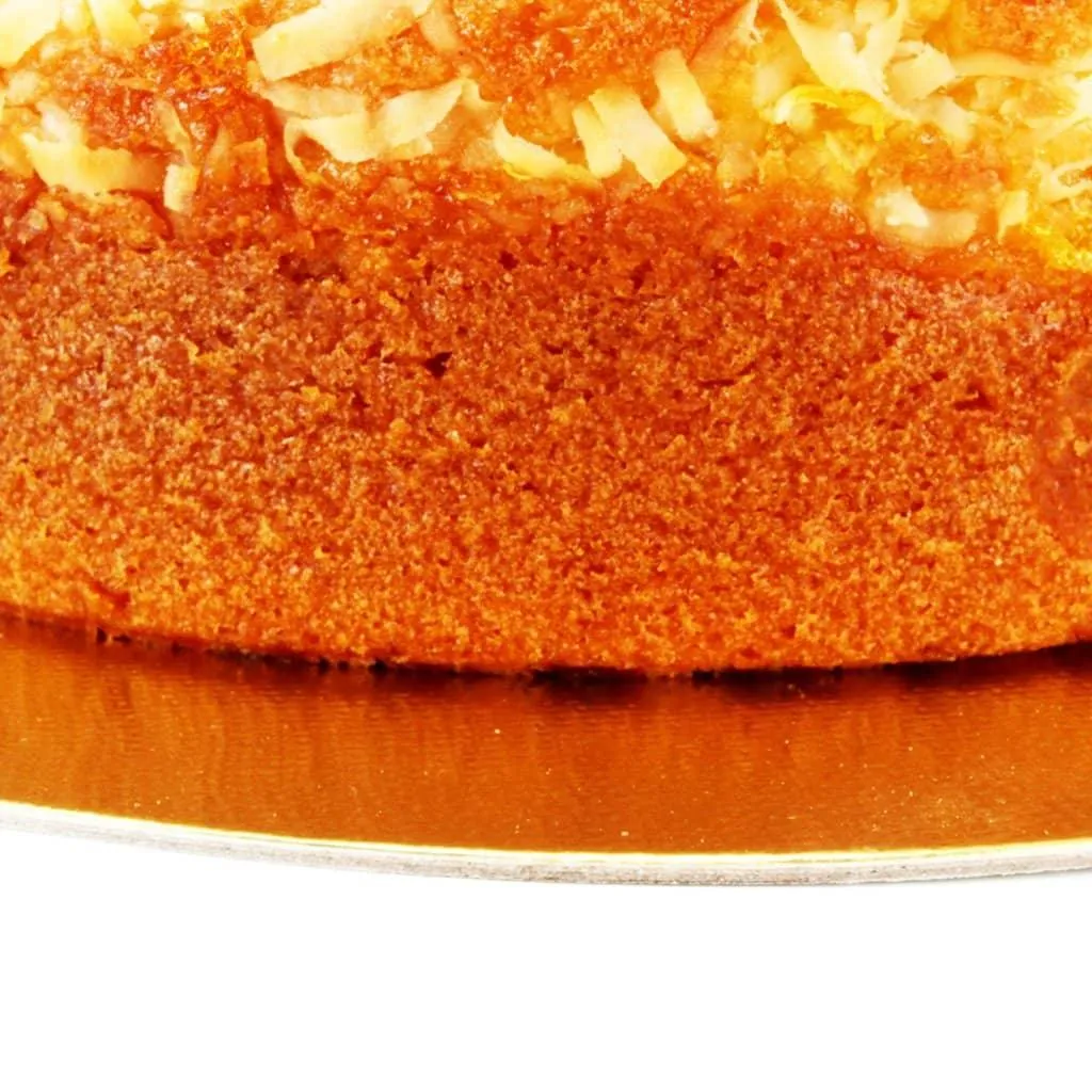 Round Gold Laminated Cake Board 13.8" (35cm)  5-Pack