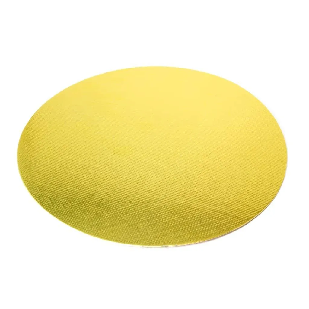 Round Gold Laminated Cake Board 13.8" (35cm)  5-Pack
