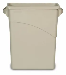 RUBBERMAID SLIM JIM W-BIN 15-7/8gal W/HDL