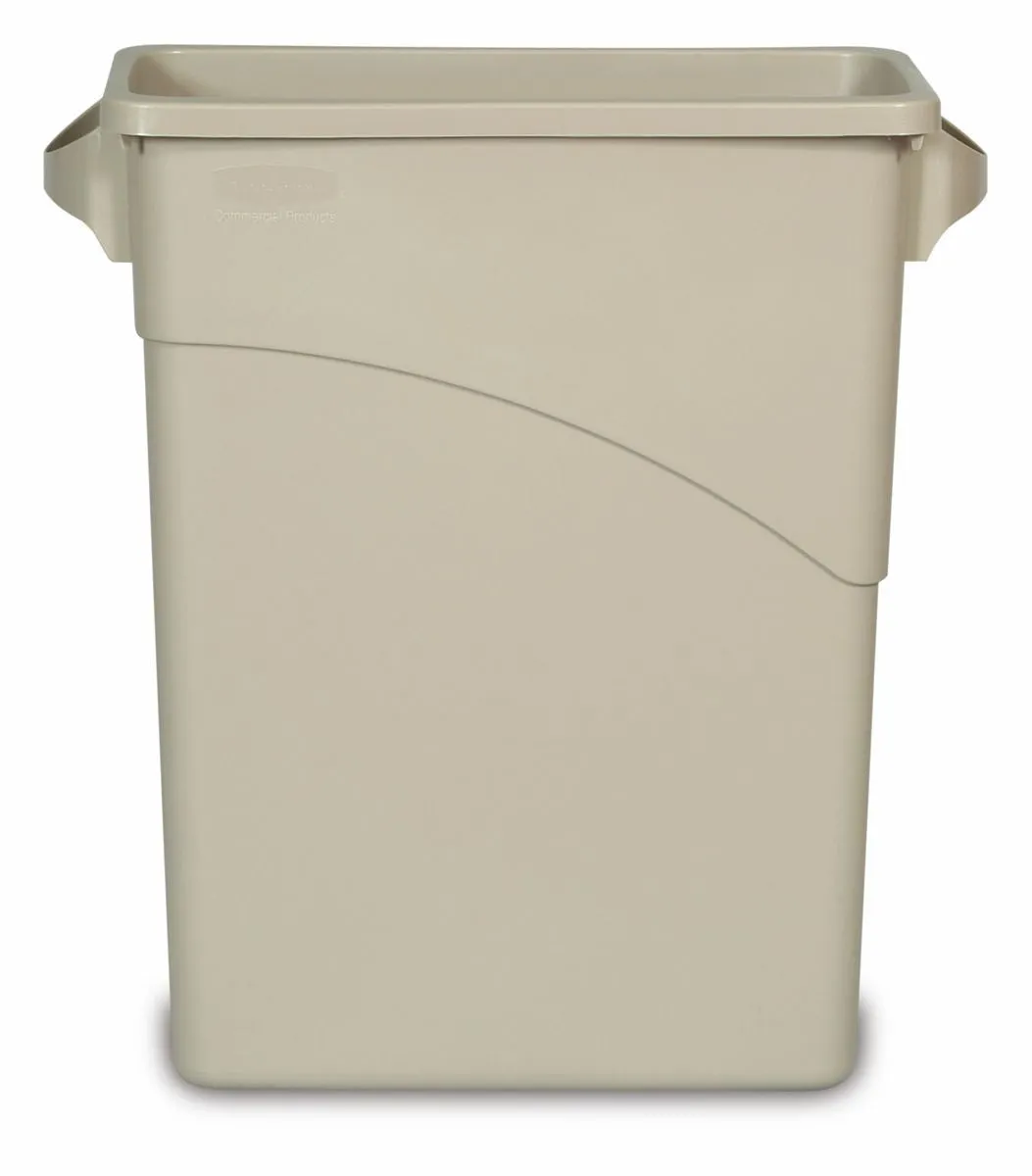 RUBBERMAID SLIM JIM W-BIN 15-7/8gal W/HDL