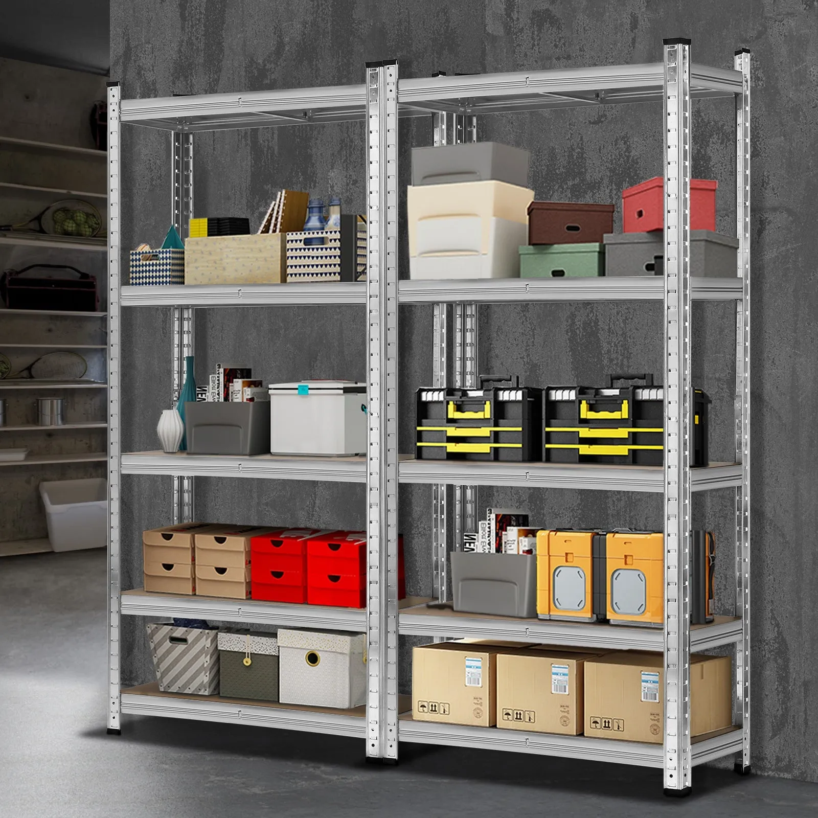 Sharptoo Warehouse Shelving Garage Shelves Storage Rack Steel Pallet Shelf1.5mx2
